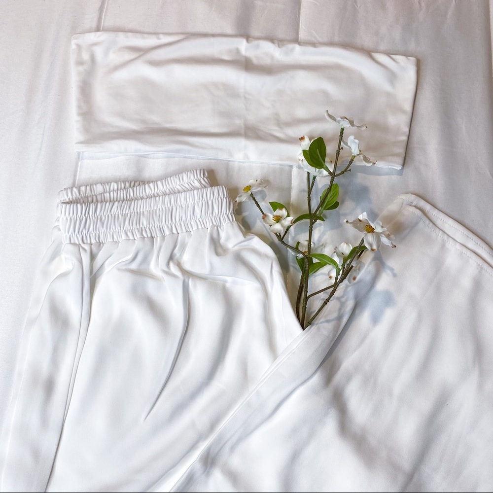 Women's Sexy Solid Color Loose Pants Set